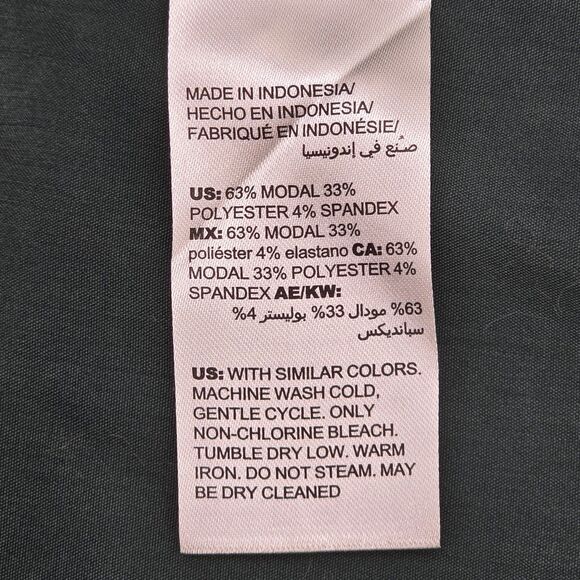 Chico's Button Front Blouse Women's 1 US 8/10 Green Long Sleeve Flap Pockets - Picture 5 of 6